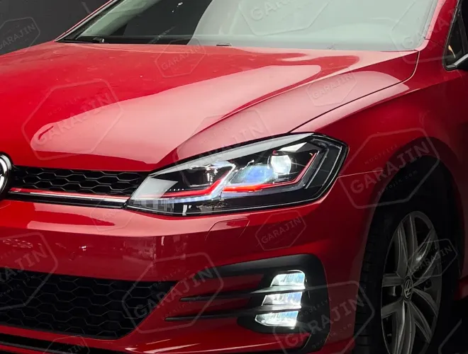Golf 7 (2012-2016) Uyumlu Golf 7.5 GTI Kırmızı J Led Far